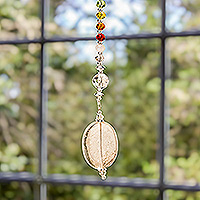 Featured review for Crystal and glass beaded suncatcher, Rainbow Whispers