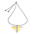 Halskette mit Perlenanhänger - Pyramidenförmige Glasperlen-Anhänger-Halskette aus Guatemala
