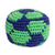 Cotton hacky sack, 'Earth Globe' - Handmade Cotton Hacky Sack from Guatemala in Green and Blue