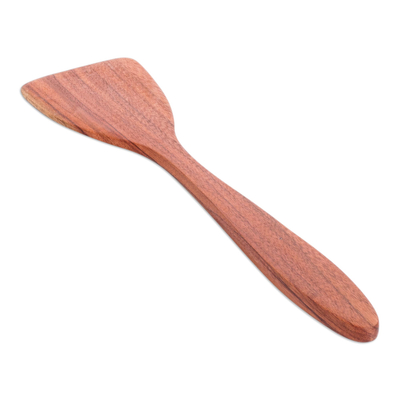 Wood spatula, 'Love in the Kitchen' - Natural Wood Spatula Hand Crafted in Guatemala