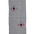 Cotton table runner, 'Grey Offering' - Handloomed Grey Cotton Table Runner with Embroidered Motifs