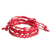 Beaded macrame bracelets, 'Radiance in Red' (set of 3) - Set of 3 Red Beaded Macrame Bracelets Crafted in Guatemala