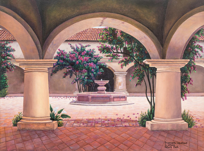 'Former Capuchin Convent' (2022) - Signed Stretched Realist Painting of Ancient Building