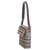 Handwoven sling, 'Joyful Festivity' - Multicolour Sling and Faux Leather Strap Crafted in Guatemala