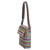 Handwoven sling, 'Joyful Festivity' - Multicolor Sling and Faux Leather Strap Crafted in Guatemala