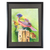 'Still Painted Bunting' - Öl auf Leinwand Gemälde eines bunten Vogels aus Guatemala