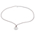 Cultured pearl pendant necklace, 'Union of Peace' - Cultured Pearl Necklace with Leather Cord and Silver Pendant