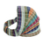 Cotton headband, 'Subtlety' - Colorful Striped Cotton Headband Hand-Woven in Guatemala