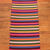 Cotton table runner, 'Guatemalan Rainbow' - Handcrafted Cotton Table Runner with Colorful Striped Design (image 2b) thumbail