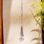 Crystal and glass beaded suncatcher, 'A Symbol of Love' - World Peace Project Crystal and Glass Beaded Suncatcher