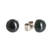 Jade stud earrings, 'Jade Shadows' - Sterling Silver Stud Earrings with Green Jade Beads (image 2c) thumbail
