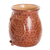 Ceramic decorative vase, 'Prudent Spirit' - Handcrafted Ceramic Owl Vase Hand-Painted in Brown (image 2b) thumbail
