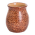 Ceramic decorative vase, 'Prudent Spirit' - Handcrafted Ceramic Owl Vase Hand-Painted in Brown