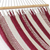 Cotton rope hammock, 'Crimson Dream' (single) - Handcrafted Striped Cotton Hammock in Crimson Hues (Single) (image 2b) thumbail