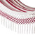 Cotton rope hammock, 'Crimson Dream' (single) - Handcrafted Striped Cotton Hammock in Crimson Hues (Single) (image 2c) thumbail