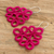 Hand-tatted dangle earrings, 'Petal Essence in Fuchsia' - Hand-Tatted Dangle Earrings in Fuchsia Crafted in Guatemala