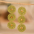 Hand-tatted dangle earrings, 'Green Paradise' - Guatemalan Hand-Tatted Floral Dangle Earrings in Green thumbail