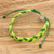 Makramee-Armband - Unisex-Makramee-Armband mit Anhänger in Grün