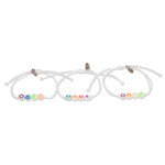 Handcrafted pendant bracelets, 'Radiant Friendship' (set of 3) - Set of 3 Handcrafted Beaded Pendant Bracelets from Guatemala