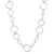 Sterling silver link necklace, 'Sparkling Bubbles' - Sterling Silver Link Necklace with Bubble Motifs thumbail