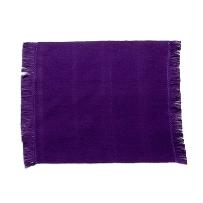 Manteles individuales y servilletas de algodón (juego de 4) - Manteles individuales de algodón tejido a mano con servilletas (juego de 4)