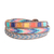 Glass beaded wrap bracelet, 'Streets of Antigua' - Multicolor Glass Beaded Wrap Bracelet with Geometric Motifs
