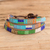 Glass beaded wrap bracelet, 'Intense Mosaic' - Handcrafted Glass Beaded Wrap Bracelet in Intense Colors thumbail
