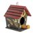 Reclaimed wood birdhouse, 'Floral Nature' - Hand-Painted Reclaimed Pinewood Birdhouse Shabby Chic Style