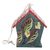 Reclaimed wood birdhouse, 'Floral Nature' - Hand-Painted Reclaimed Pinewood Birdhouse Shabby Chic Style