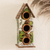 Reclaimed wood birdhouse, 'My Country's Flora' - Shabby Chic Hand-Painted Birdhouse from Reclaimed Pinewood thumbail