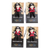 Cotton worry dolls, 'Dreamy Crew' (set of 4) - Set of 4 Handcrafted Cotton and Cibaque Pirate Worry Dolls