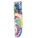 Wood mask, 'Magic Reptile' - Handcrafted Balsa Wood Mask with Painted Natural Motifs