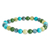 Multi-gemstone beaded bracelet, 'Energy of Bali' - Multi-Gemstone Beaded Bracelet in Sea & Forest colours
