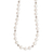 Cultured pearl beaded necklace, 'Pearly Richness' - Sterling Silver Beaded Necklace with Natural Cream Pearls