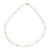 collar de cuentas de perlas cultivadas - Collar de cuentas de plata esterlina con perlas naturales color crema