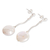 Cultured pearl dangle earrings, 'Treasure of the Depths' - Sterling Silver Dangle Earrings with Cultured Pearls