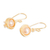 Cultured pearl dangle earrings, 'Lustrous Charm' - Dangle Earrings with Cultured Pearl & Gold-Toned Copper Wire