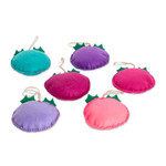 Felt ornaments, 'Merry Sparks' (set of 6) - Set of 6 Handmade Felt Ornaments in Multicolor Palette