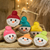 Adornos de fieltro, (juego de 6) - Juego de 6 adornos de muñeco de nieve hechos a mano de Guatemala