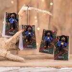 Cotton worry dolls, 'Quietness' (set of 4) - Set of 4 Handcrafted Cotton and Cibaque Men Worry Dolls