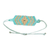 Beaded pendant bracelet, 'Turquoise Hexagons' - Handcrafted Geometric Beaded Pendant Bracelet in Turquoise