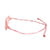 Pulsera colgante de cuentas - Pulsera con colgante de cuentas geométricas hecha a mano en rosa