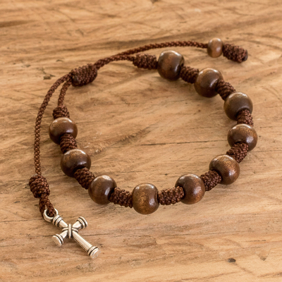 Saint Benedict, San Benito Devotional Rosary Beads Bracelet in Cherry –  Catholica Shop