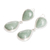 Jade dangle earrings, 'Joyous Drops' - Sterling Silver Dangle Earrings with Green Jade Stones (image 2c) thumbail