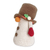 Crocheted decorative doll, 'Sweet Snow' - Crocheted Snowman Decorative Doll in a Colorful Palette