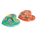 Curated gift set, 'Nature is in Love' - Heart-Shaped Ornament and Magnet Ceramic Curated Gift Set