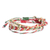 Macrame beaded wristband bracelets, 'Christmas Eve' (set of 3) - Set of 3 Macrame Wristband Bracelets with Glass Beads