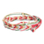 Macrame beaded wristband bracelets, 'Christmas Eve' (set of 3) - Set of 3 Macrame Wristband Bracelets with Glass Beads