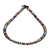 Crystal beaded necklace, 'Rainbow Magic' - Black Beaded Necklace with Crystals in a Rainbow Palette (image 2b) thumbail