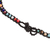 Crystal beaded necklace, 'Rainbow Magic' - Black Beaded Necklace with Crystals in a Rainbow Palette (image 2c) thumbail